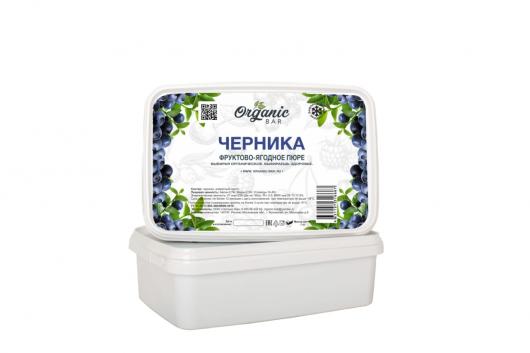 Пюре Organic-bar черника 0,3 кг замороженное