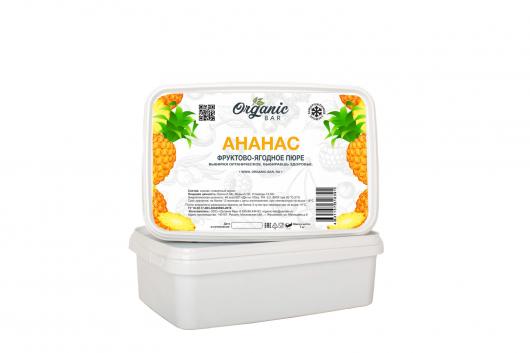 Пюре Organic-bar ананас 0,2 кг замороженное