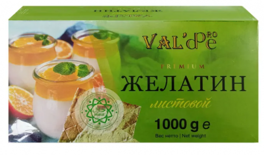 Желатин листовой 