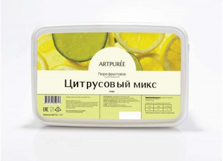 Пюре Artpuree цитрусовый микс 0,25 кг замороженное