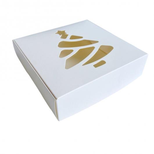 Коробка для кондитерских изделий «Ёлка», 15 × 15 × 4 см